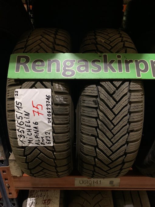 195/65R15 Michelin Alpina 6 kitka 8mm