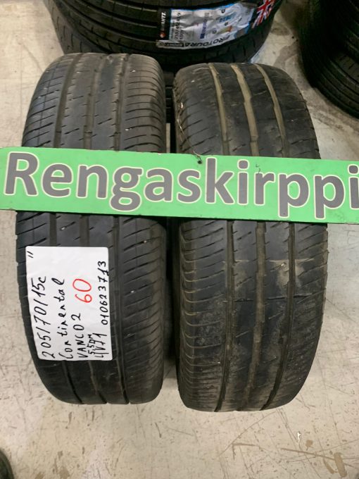 205/70R15c Continental Vanco 2 kesä 5,5mm / 4V71