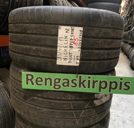 285/40R19 Michelin Pilot Super Sport kesä 5mm