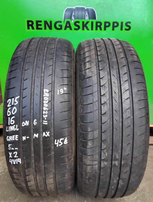 215/60R16 LingLong GreenMax kesä 5mm