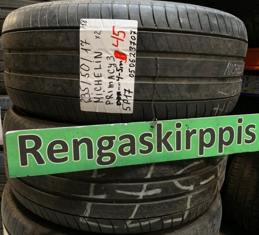235/50R17 Michelin Primacy 3 kesä 4-5mm / 5P17