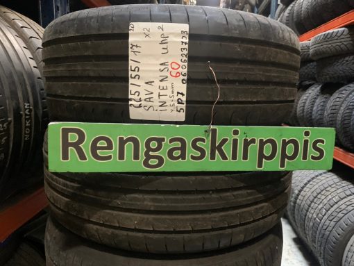 225/55R17 Sava Intensa UHP2 kesä 4,5-5mm