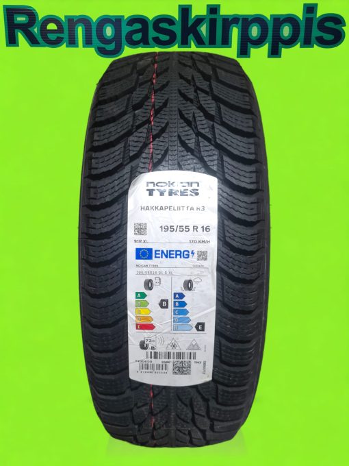 195/55R16 Nokian HKPL R3  91R XL/kitka