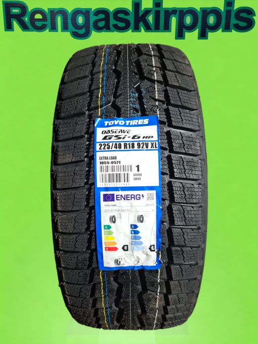 225/40R18 Toyo Observe Gsi-6 Hp 92V XL F,F 71dB/kitka