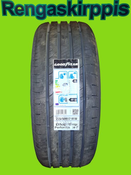 215/50R17 Goodyear EfficientGrip Performance 2  91W C,A69dB /kesä