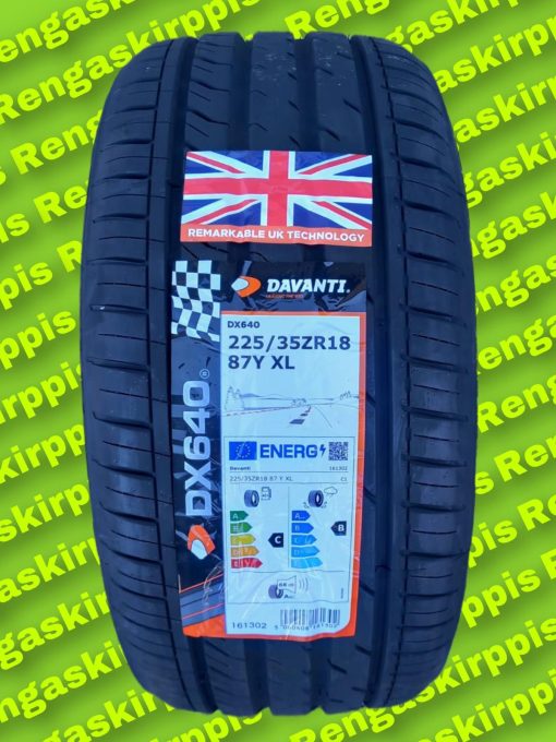 225/35R18 Davanti Dx640 87Y XL C,B 68dB / kesä