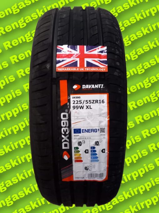 225/55R16 Davanti Dx390 99W XL B,B  69dB / kesä