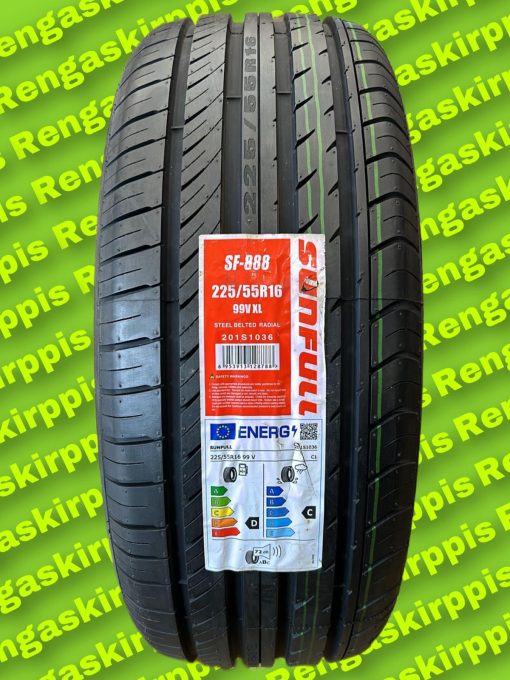 225/55R16 Sunfull SF-888 99V XL D,C 72dB/kesä