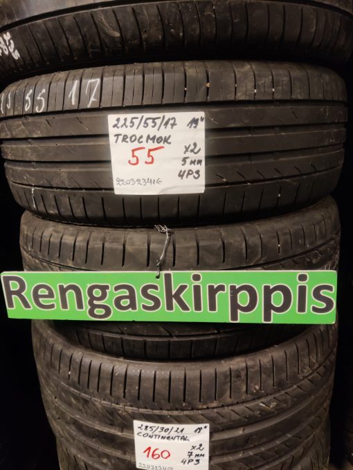 225/55R17 Tracmax kesä 5mm / 4P3