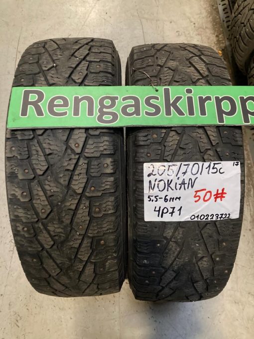 205/70R15C Nokian nasta 5,5-6mm / 4P71