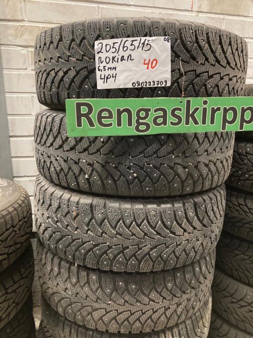 K 205/65R15 Nokian nasta 6,5mm DOT08 4P4