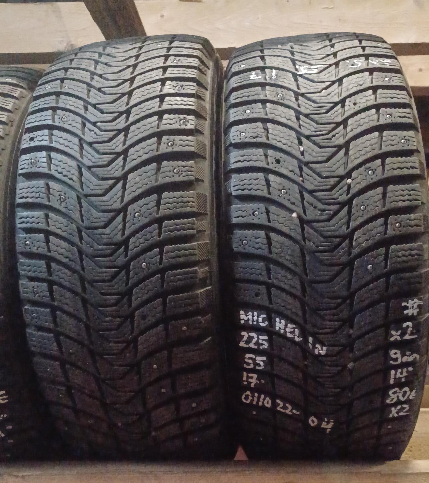 225/55R17 Michelin nasta 9mm #/ 5V53