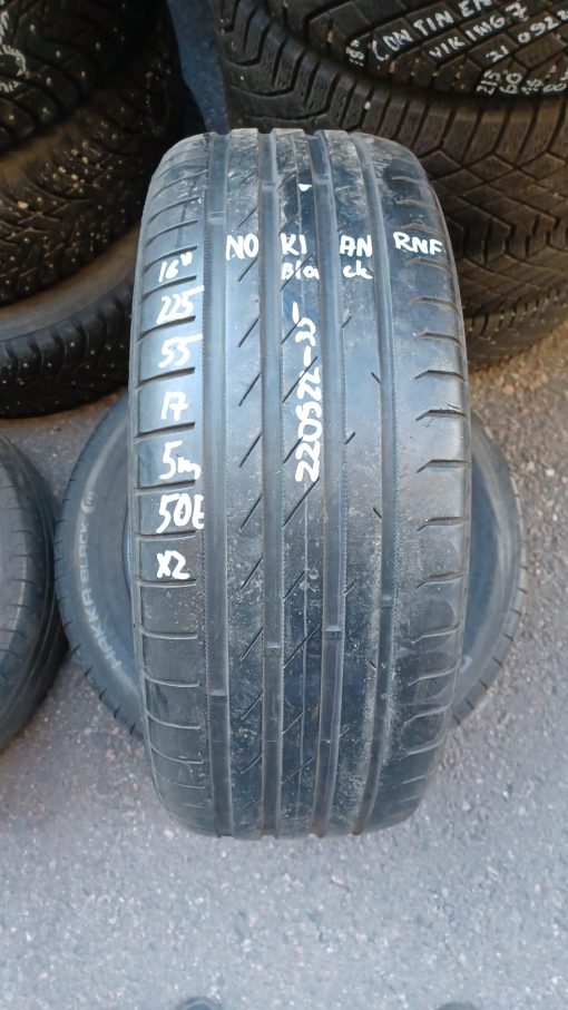 225/55R17 Nokian kesä 5mm / K2