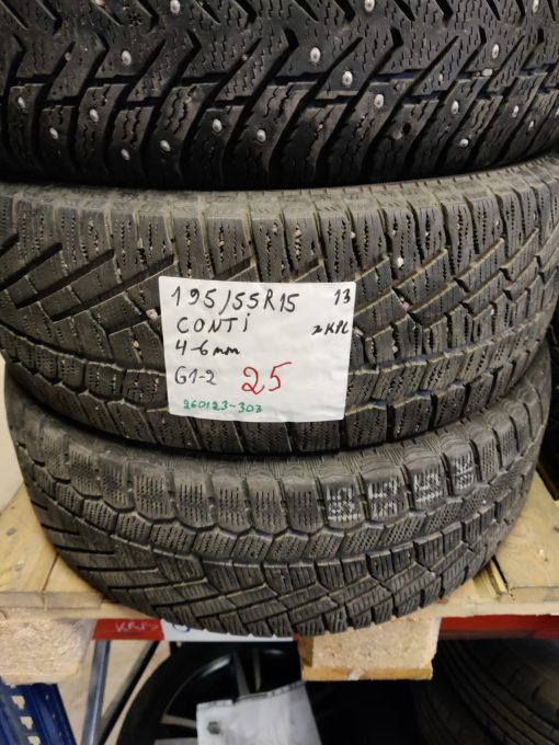 195/55R15 Continental kitka 4-6mm / K2-K