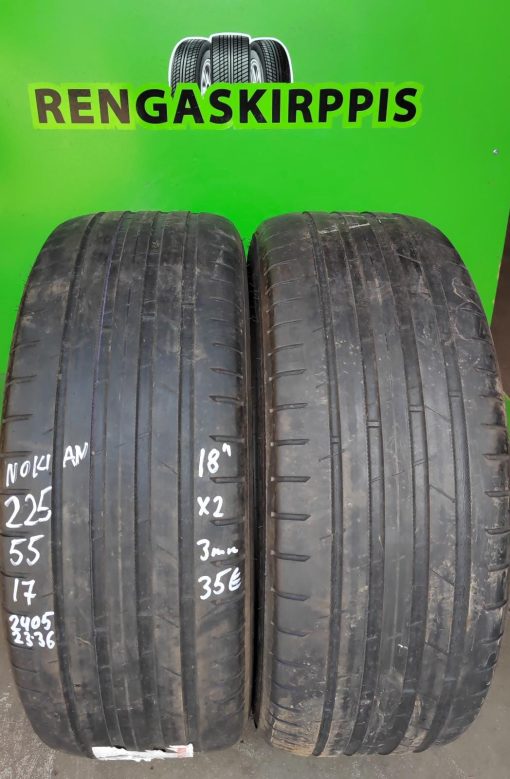 K 225/55R17 Nokian kesä 3mm 4P41