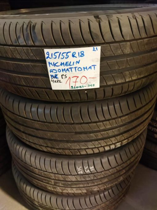 215/55R18 Michelin ajamattomat / 7P1