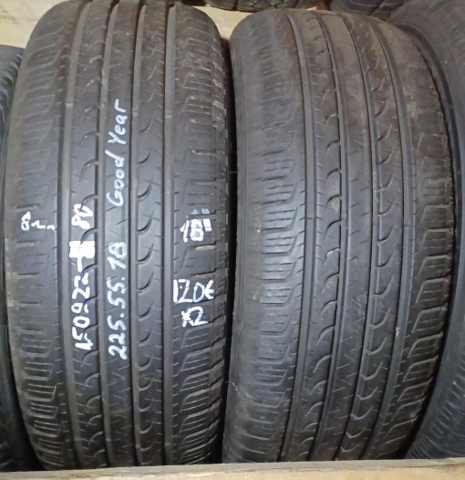 225/55R18 Goodyear kesä, 8mm / 5P54