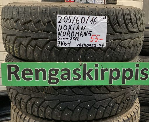 205/60R16 Nokian Nordman 5 nasta 6,5mm / 7V64