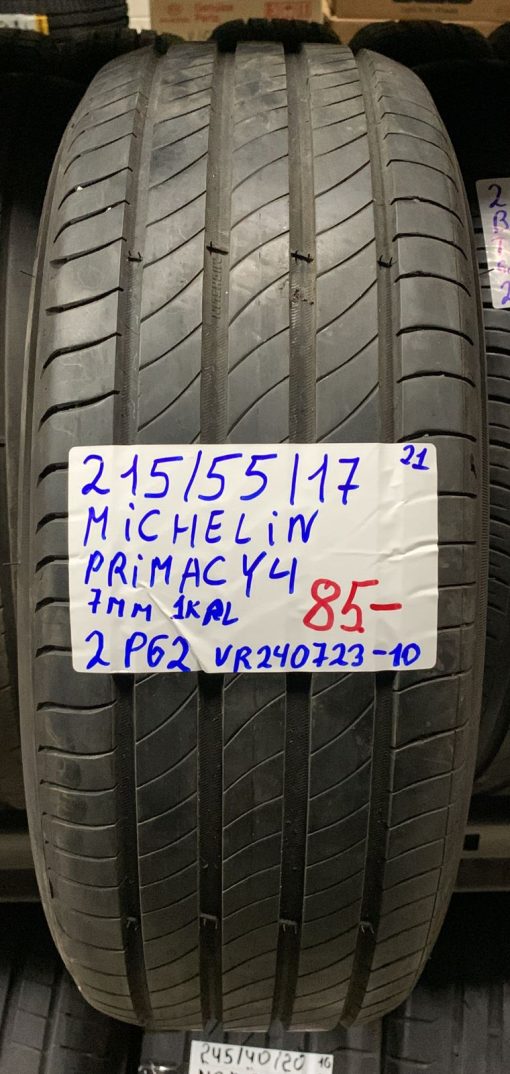 215/55R17 Michelin Primacy 4 kesä 7mm / 2P62