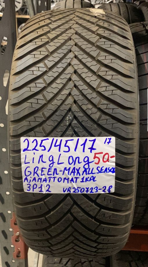 225/45R17 LingLong GreenMax All Season kesä ajamattomat / 3P12