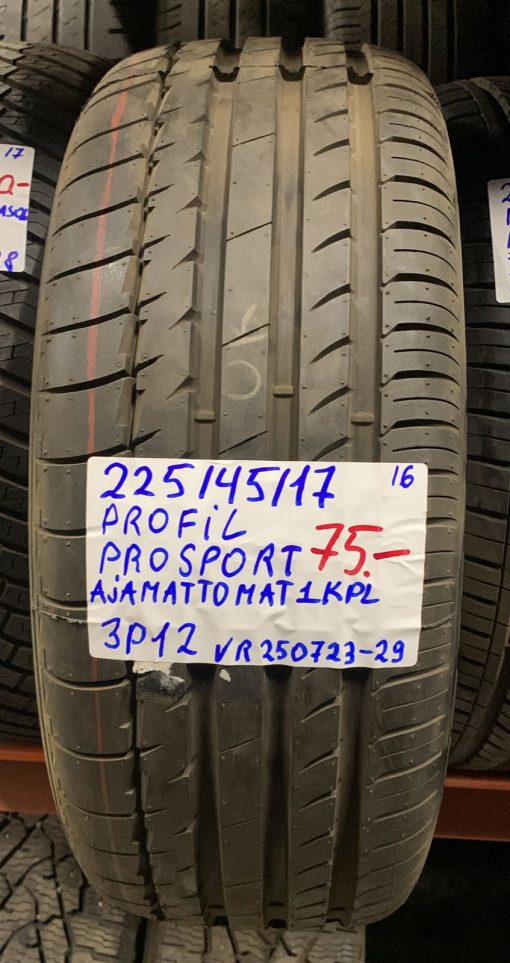 225/45R17 Profil ProSport kesä ajamattomat / 3P12