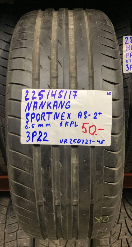 225/45R17 Nankang Sportnex AS-2+ kesä 6,5mm / 7V
