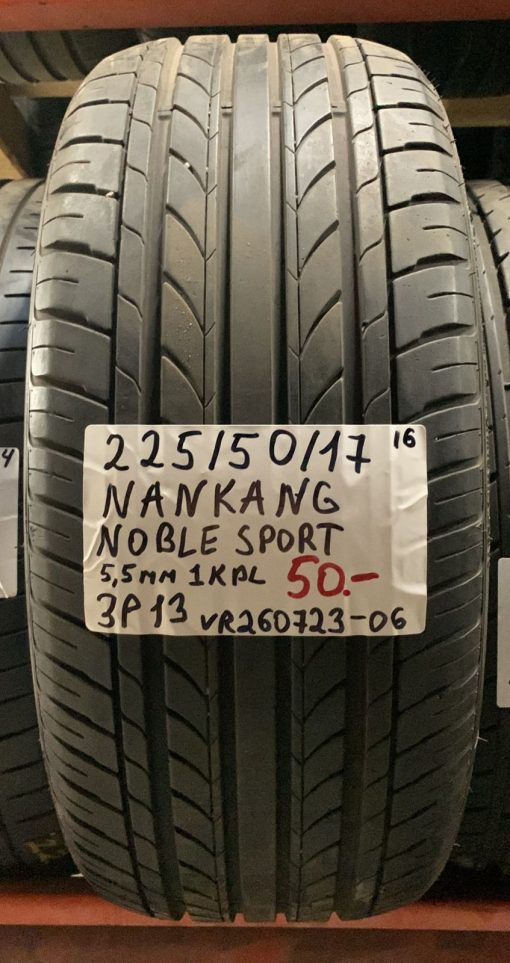 225/50R17 Nankang Noble Sport kesä 5,5mm/ 3P13