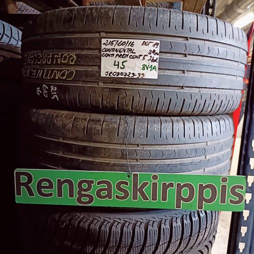 215/60R16 Continental ContiPremiumContact 5 kesä 3-4mm