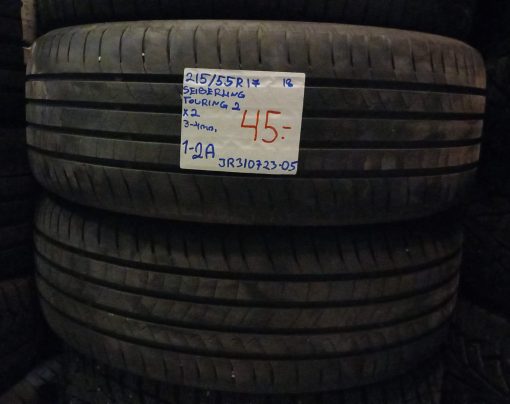 215/55R17 Seiberling Touring 2 kesä 3-4mm / 1-2A