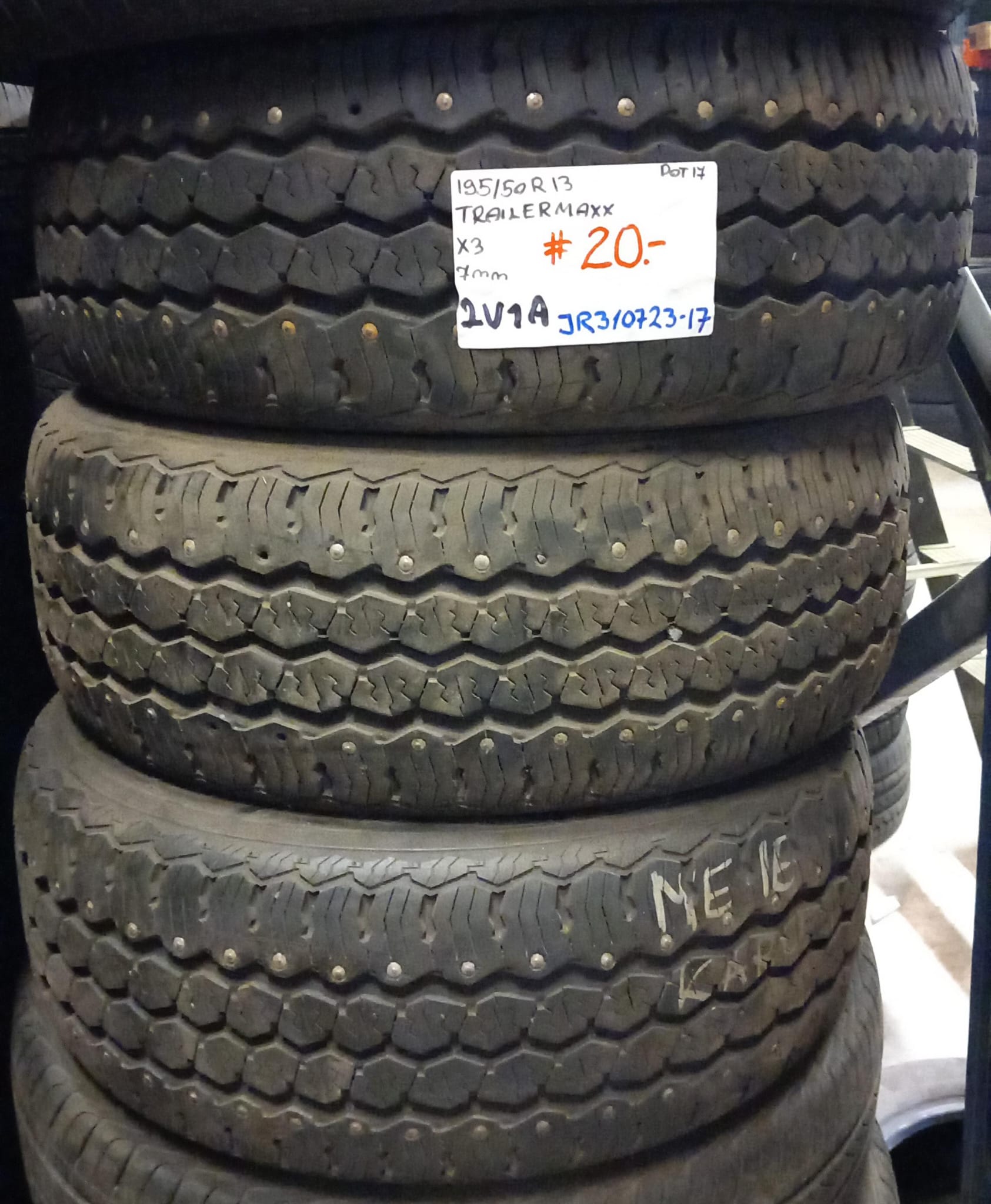 195/50R13 TrailerMaxx nasta 7mm # / 6V6-1