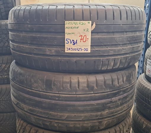 275/45R20 Nokian kesä 4mm