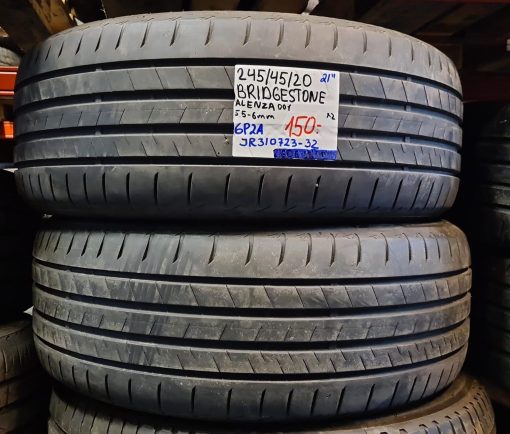 245/45R20 Bridgestone Alenza 001 kesä 5,5-6mm / 5P84