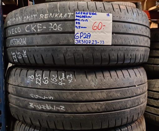 225/65R16c Michelin Agilis kesä 4,5mm / 3P7-3