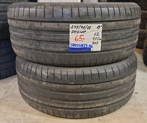 245/45R18 Dunlop kesä 4mm / 5P45