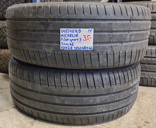 245/45R19 Michelin Pilot Sport 3 kesä 3mm / 10V2A