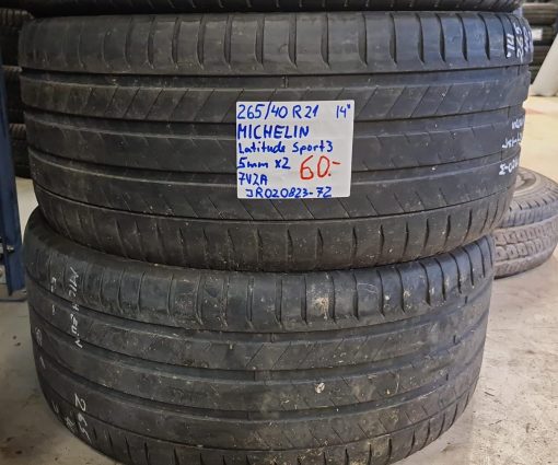 265/40R21 Michelin Latitude Sport 3 kesä 4,5mm / 5V17