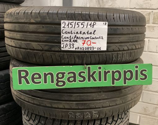215/55R18 Continental ContiPremiumContact 2 kesä 6mm