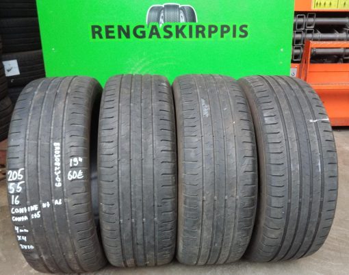 205/55R16 Continental Contact 5 kesä 4mm / K2