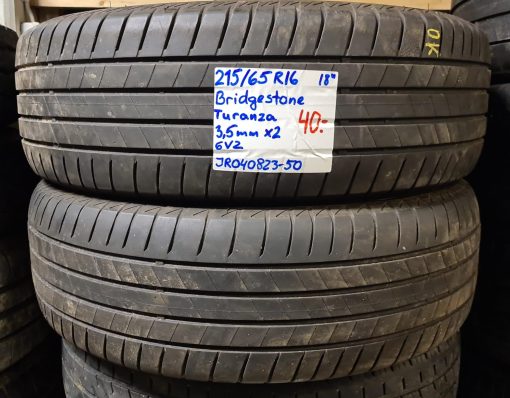 215/65R16 Bridgestone Turanza kesä 3,5mm / 6V2