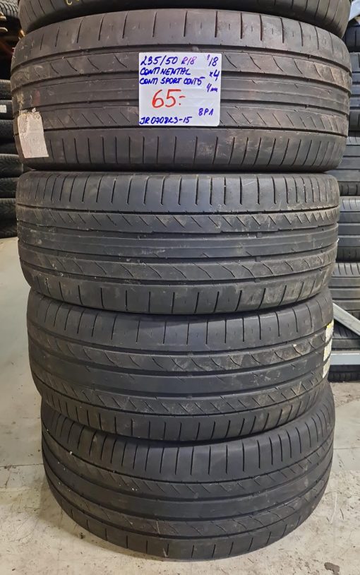 235/50R18 Continental ContiSportContact 5 kesä 4mm / 8P1