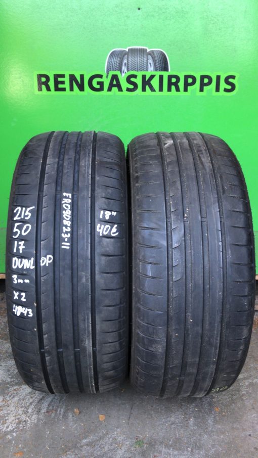 215/50R17 Dunlop kesä 3mm / 4P43