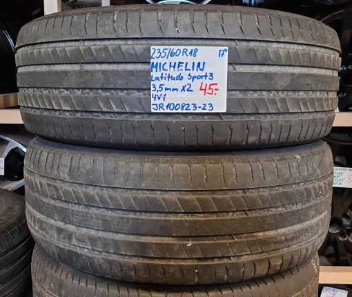 235/60R18 Michelin Latitude Sport 3 kesä 3,5mm / 4V1
