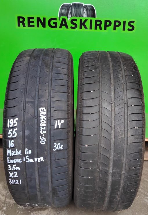 195/55R16 Michelin Energy Saver kesä 3,5mm / 3P21