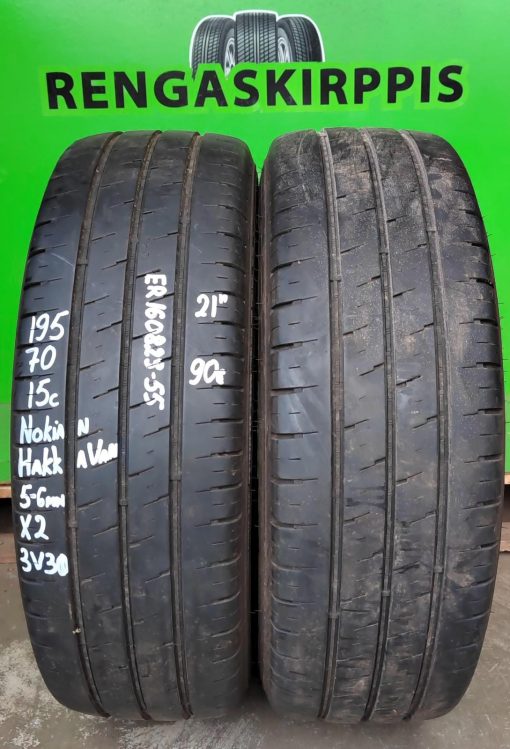 195/70R15c Nokian Hakka Van kesä 5-6mm / 3V30