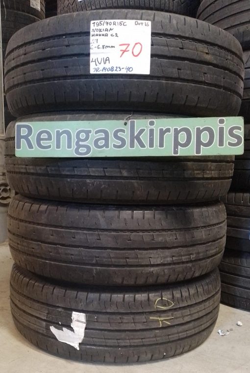 195/70R15c Nokian HKPL C2 kesä 6-6,5mm / 4V1A