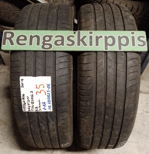 215/60R16 Dayton Touring 2 kesä 3-4mm / 6V36