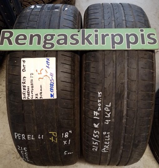 215/55R17 Pirelli Cinturato P7 kesä 3-4mm / 4P35