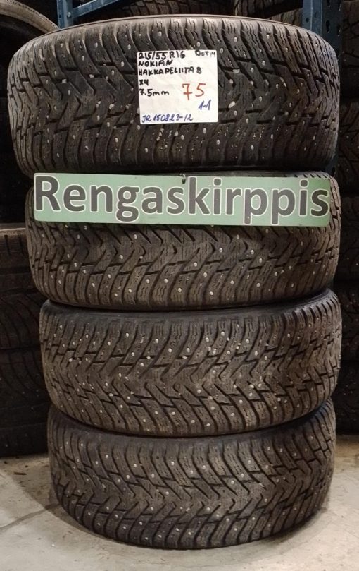 215/55R16 Nokian HKPL 8 nasta 7,5mm / 1-1