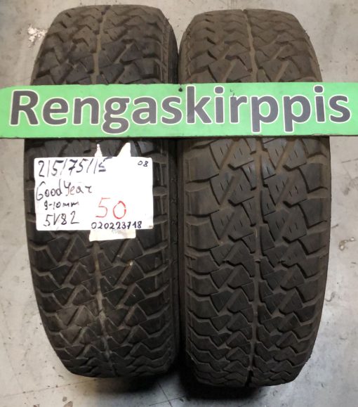 215/75R15 GoodYear kesä 9-10mm / 5V82