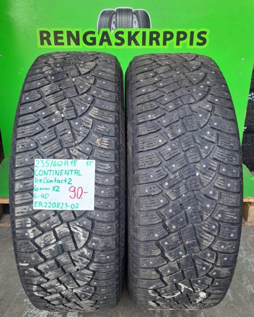 235/60R18 Continental IceContact 2 nasta 6mm / 6-40